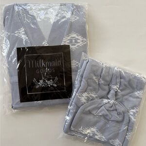 NWT Milkmaid Goods Robe & Swaddle Set